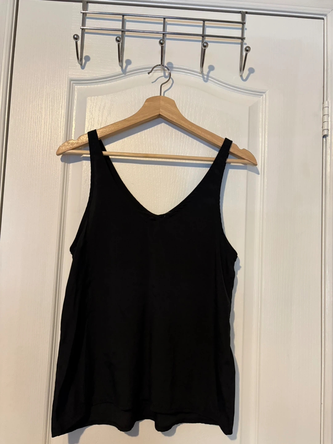 Black V-Neck Tank Top