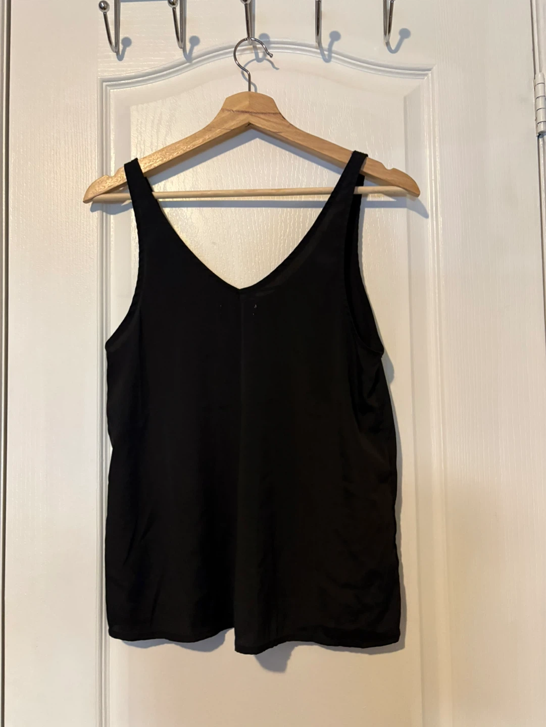 Black V-Neck Tank Top - photo 2