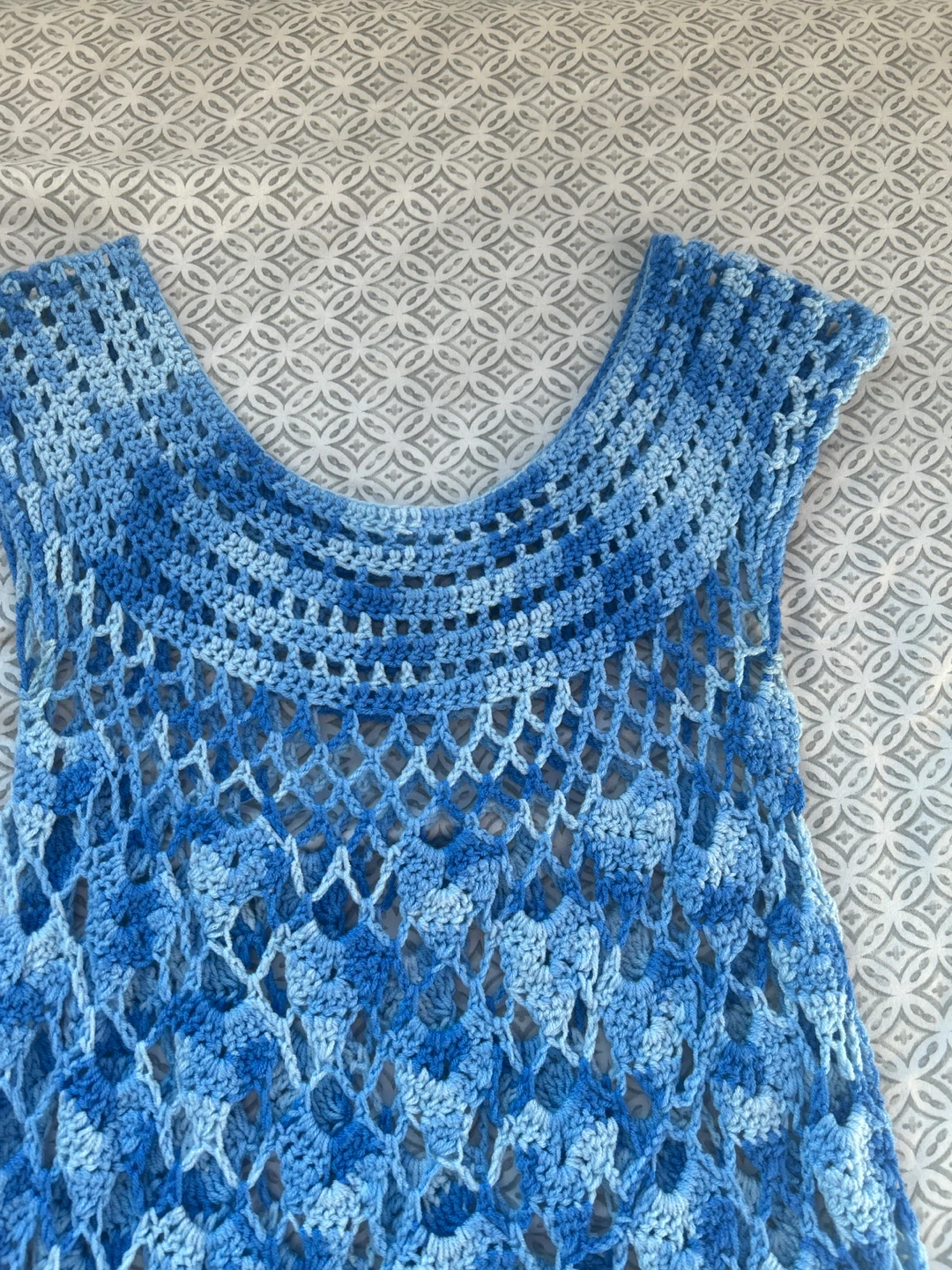 Blue Crochet Dress - photo 2