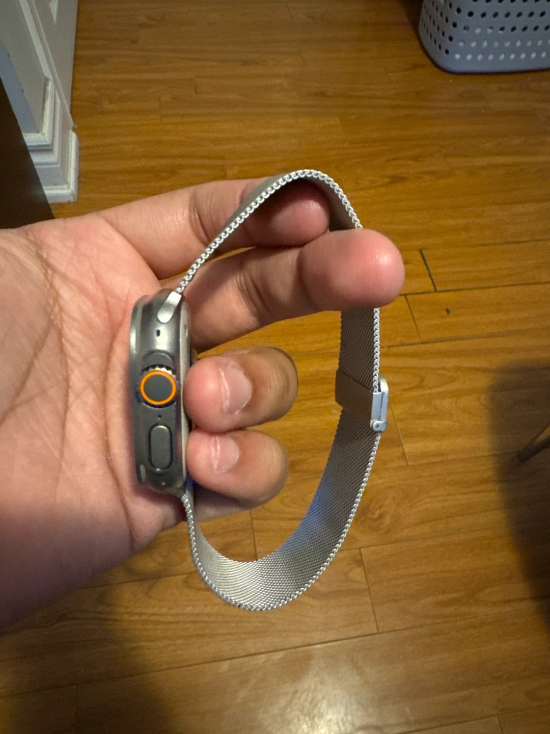 Apple Watch Ultra with Silver Milanese Loop - photo 3