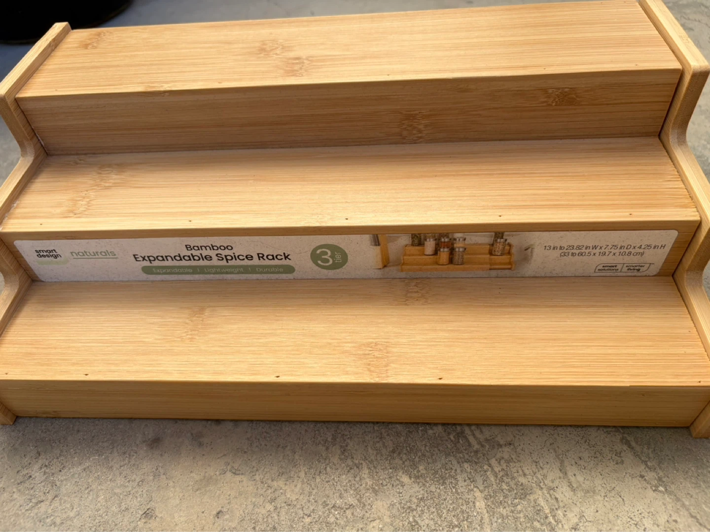 Smart Design Naturals Bamboo Expandable Spice Rack - photo 2