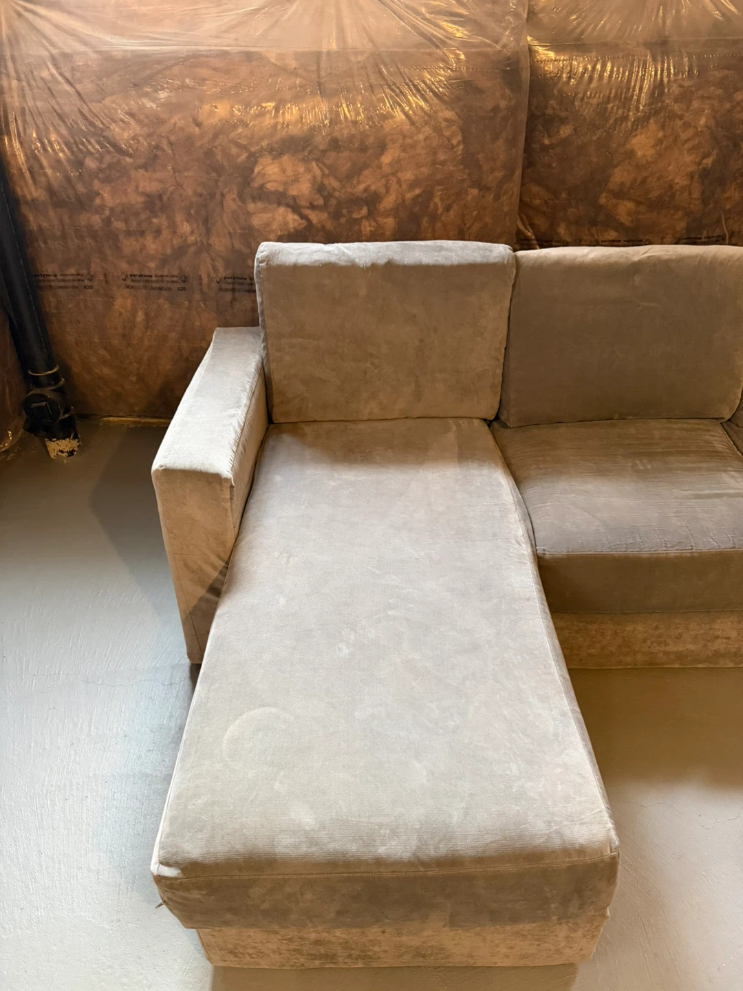 Grey Sectional Sofa with Chaise