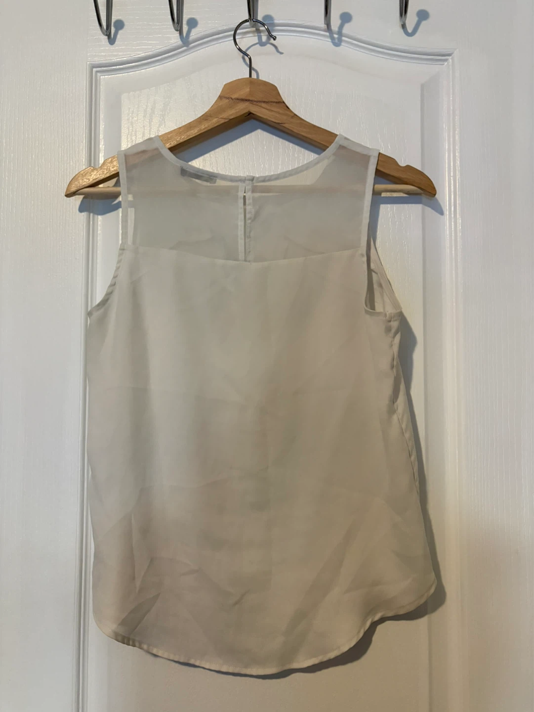 Sheer panel sleeveless top - photo 2