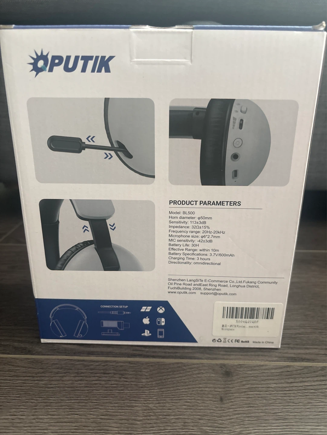 OPUTIK BL500 Wireless Gaming Headset - photo 2