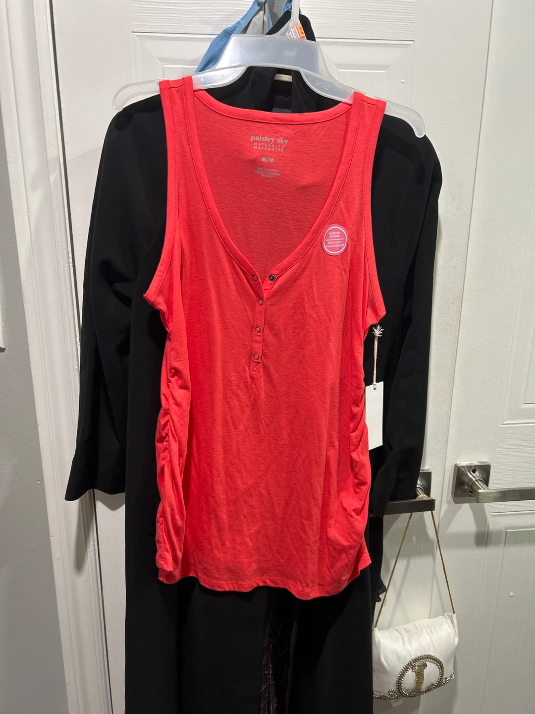 Paisley Sky Maternity Nursing Tank Top M/M Coral - photo 3