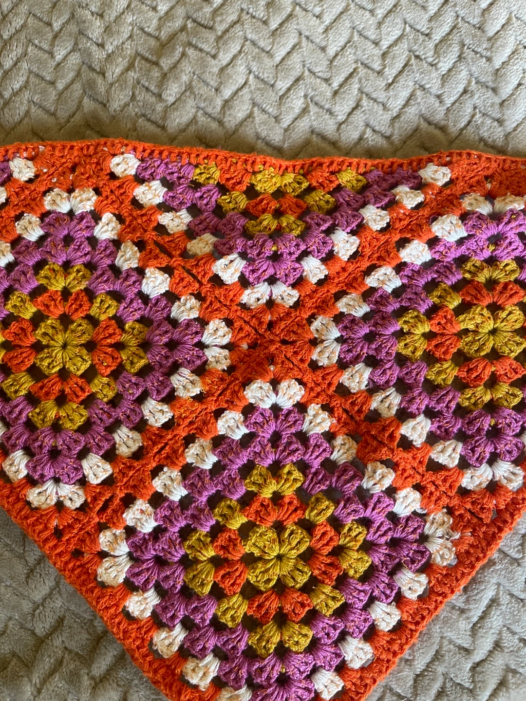Crocheted Triangle Bandana Scarf - photo 2
