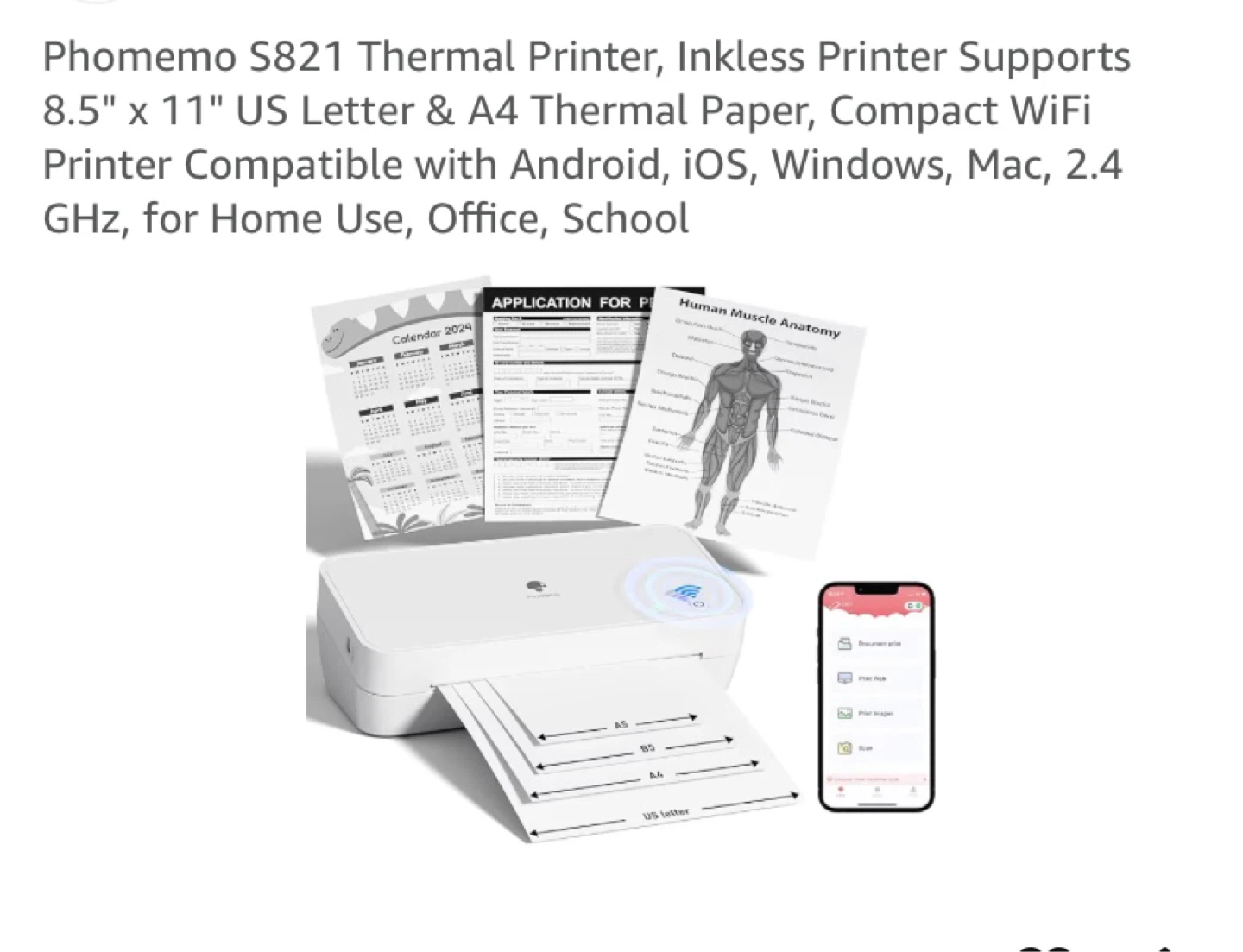 Phomemo S821 Thermal Printer