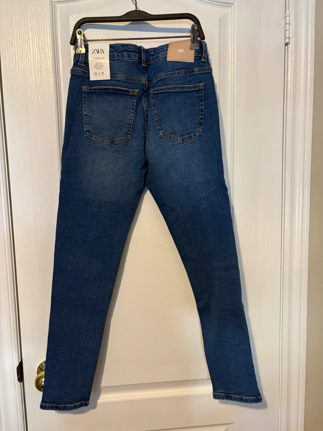Zara Skinny Fit Jeans - Blue Denim - Size 36 - photo 2
