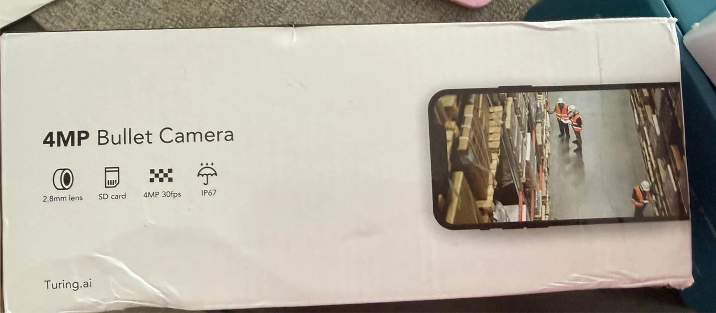 Turing 4MP Bullet Camera with SD Card and 2.8mm Lens - photo 2