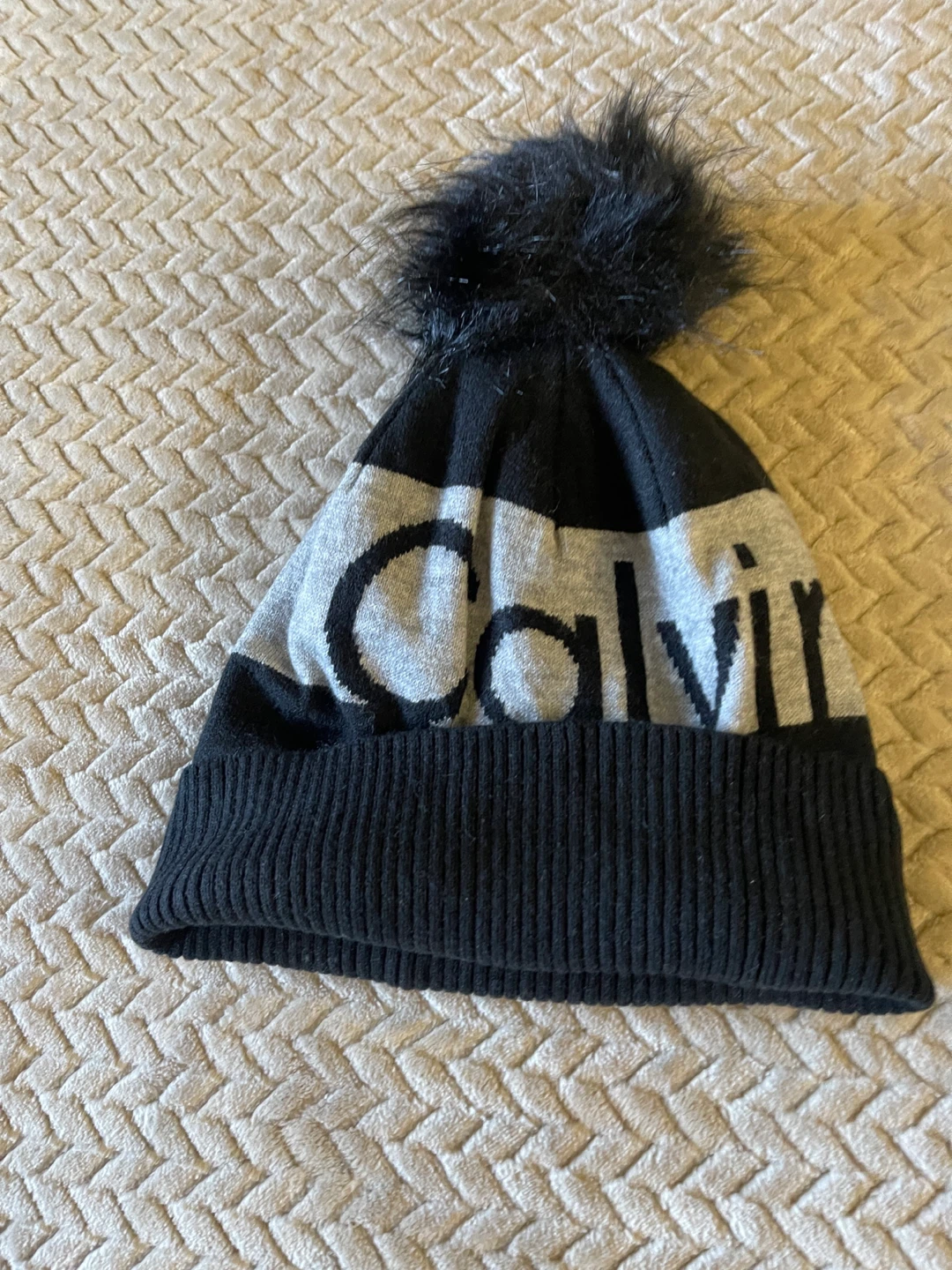 Calvin Klein Pom Beanie Hat