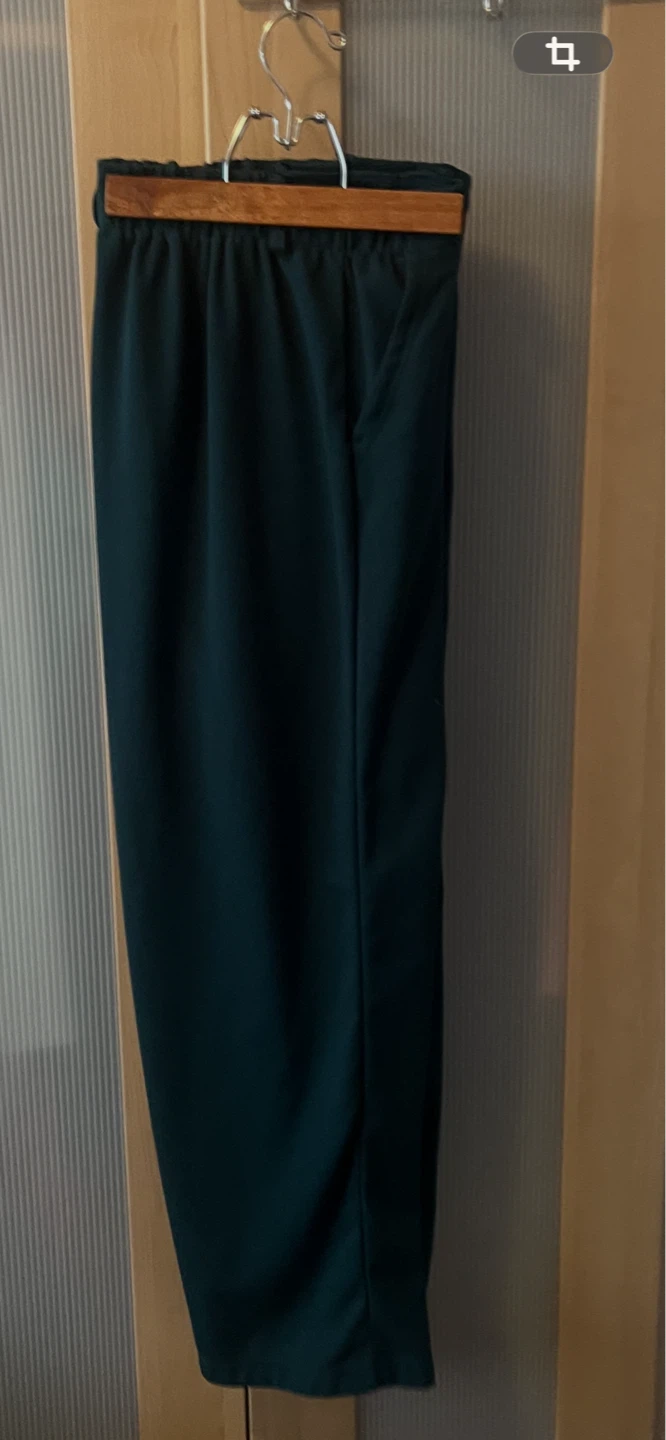 Women's Pants, Wide Leg, Dark Green, Halara, Large Petite - photo 2