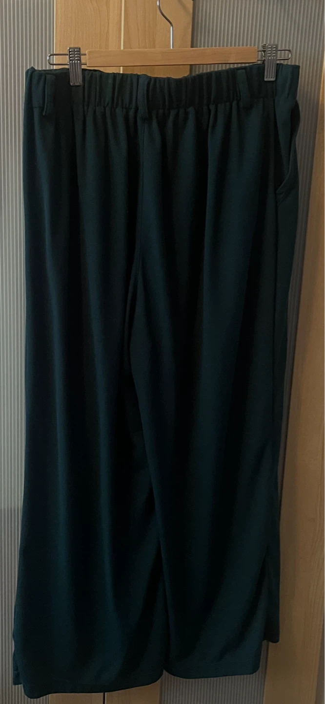 Women's Pants, Wide Leg, Dark Green, Halara, Large Petite - photo 5