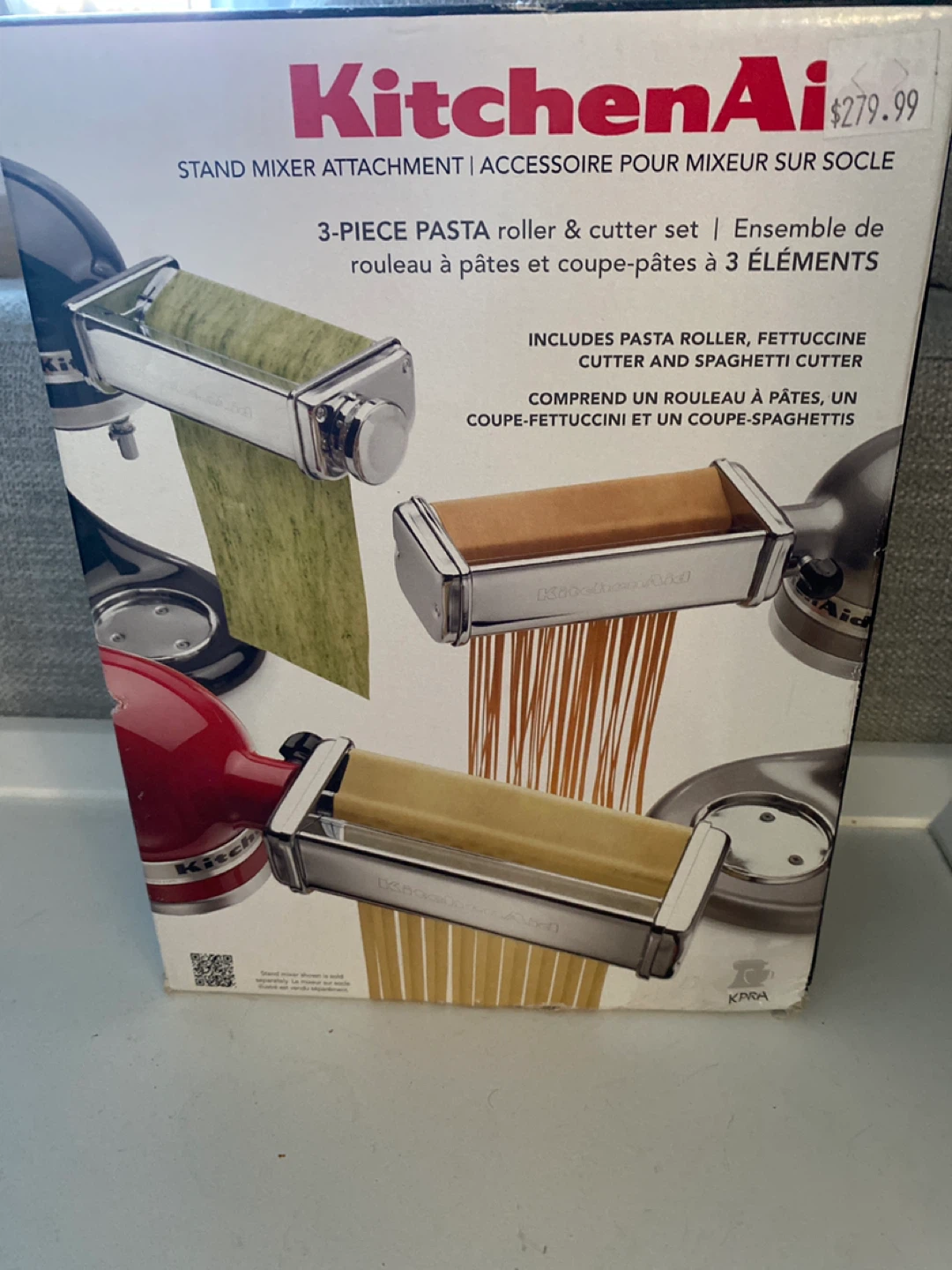 KitchenAid 3-Piece Pasta Roller & Cutter Set