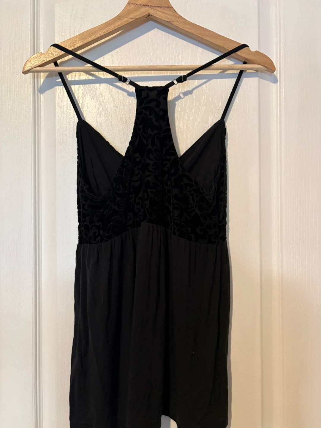 Black Velvet Trim Camisole - photo 2