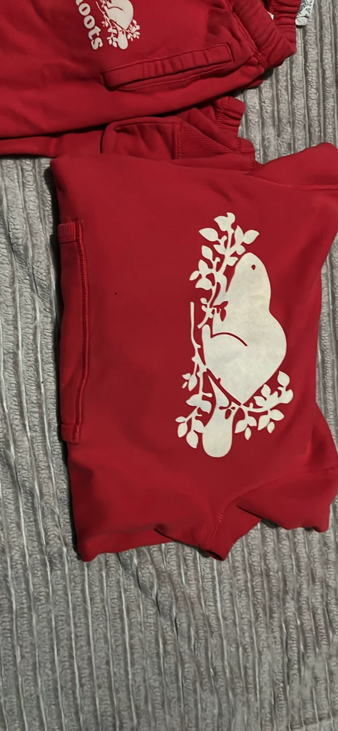 Roots Red Sweatshirt and Sweatpants Set - photo 2