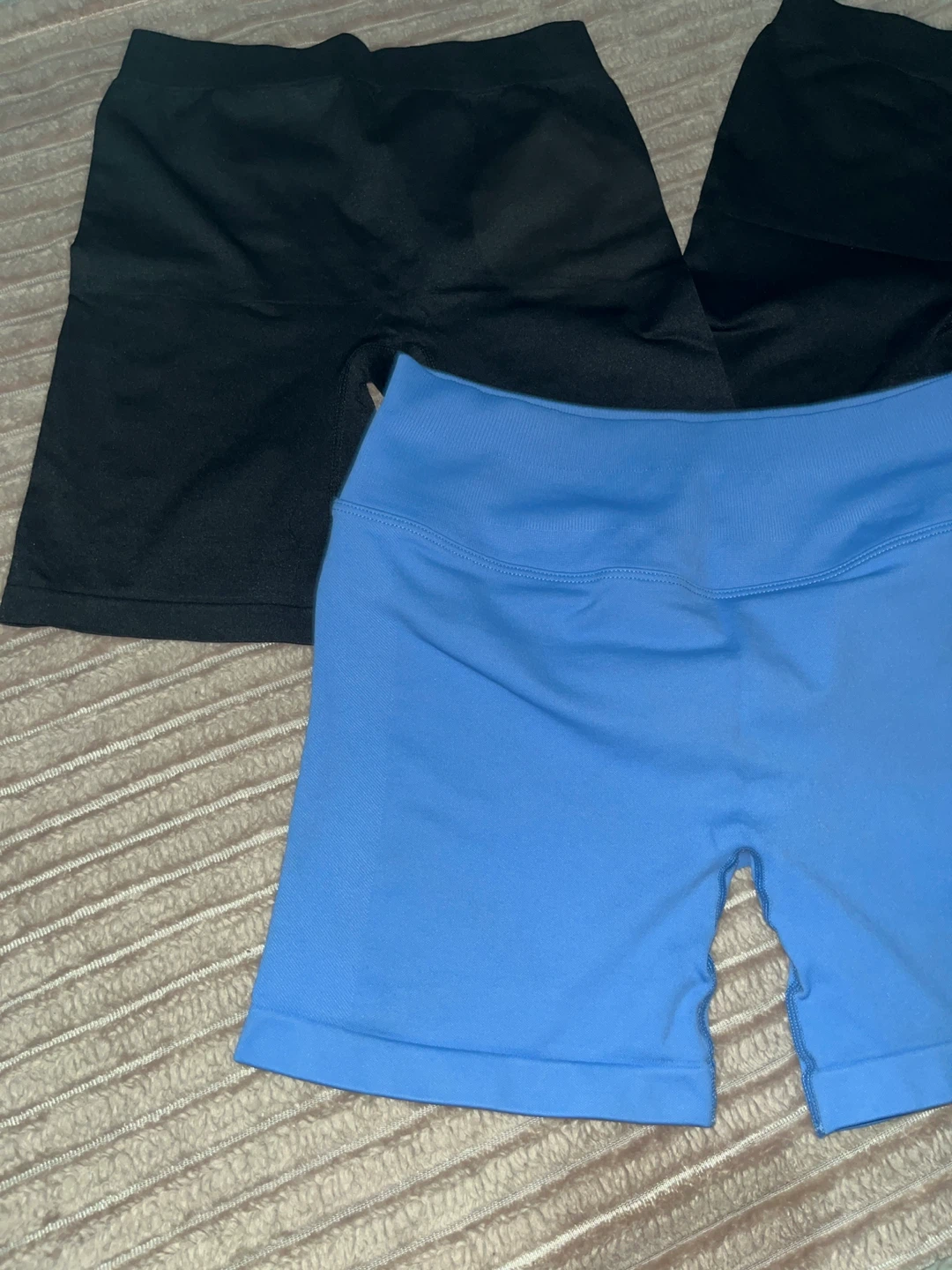 Women's Biker Shorts - Blue & Black - photo 2