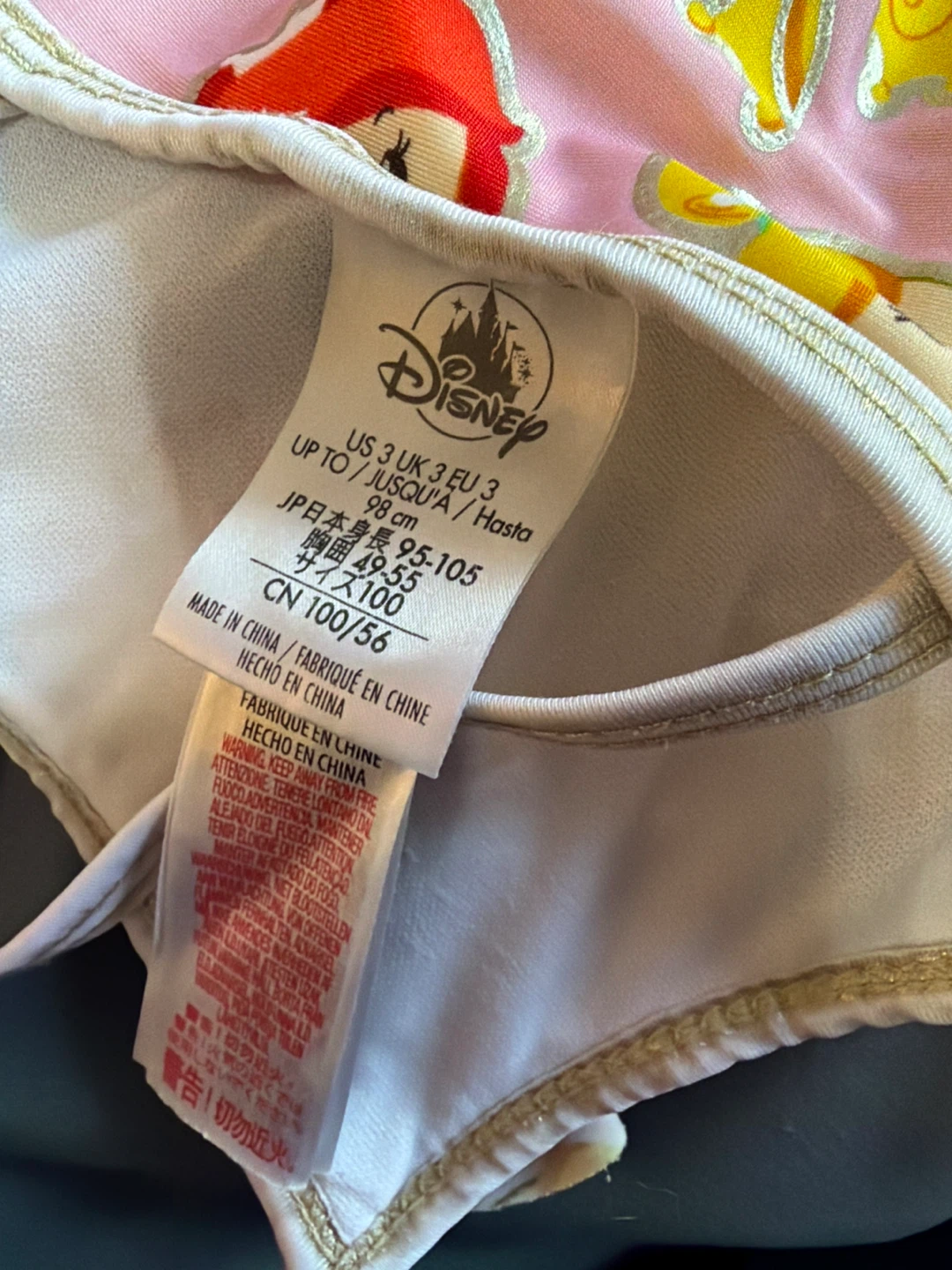 Disney Princess Swimsuit Size 3T - photo 3