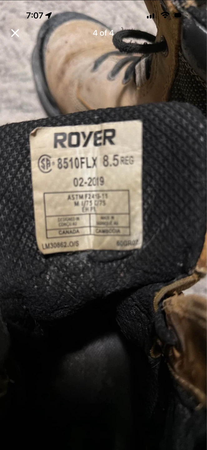 Royer size 8.5 Work Boots - photo 4