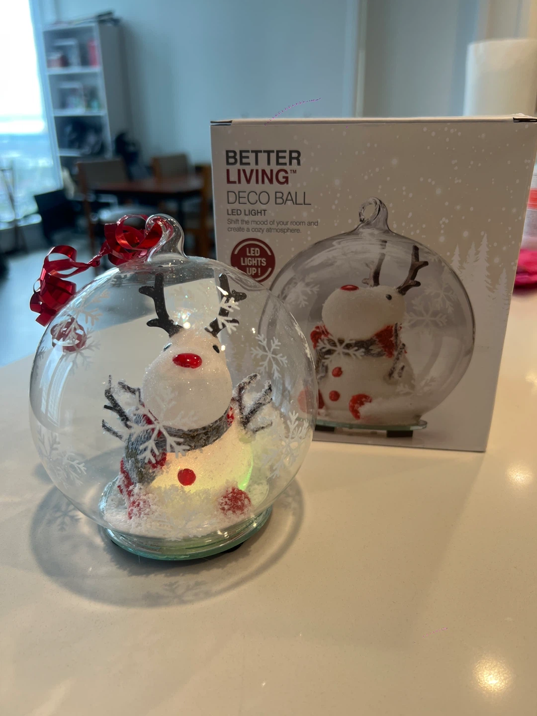 Better Living LED Deco Ball Christmas Reindeer