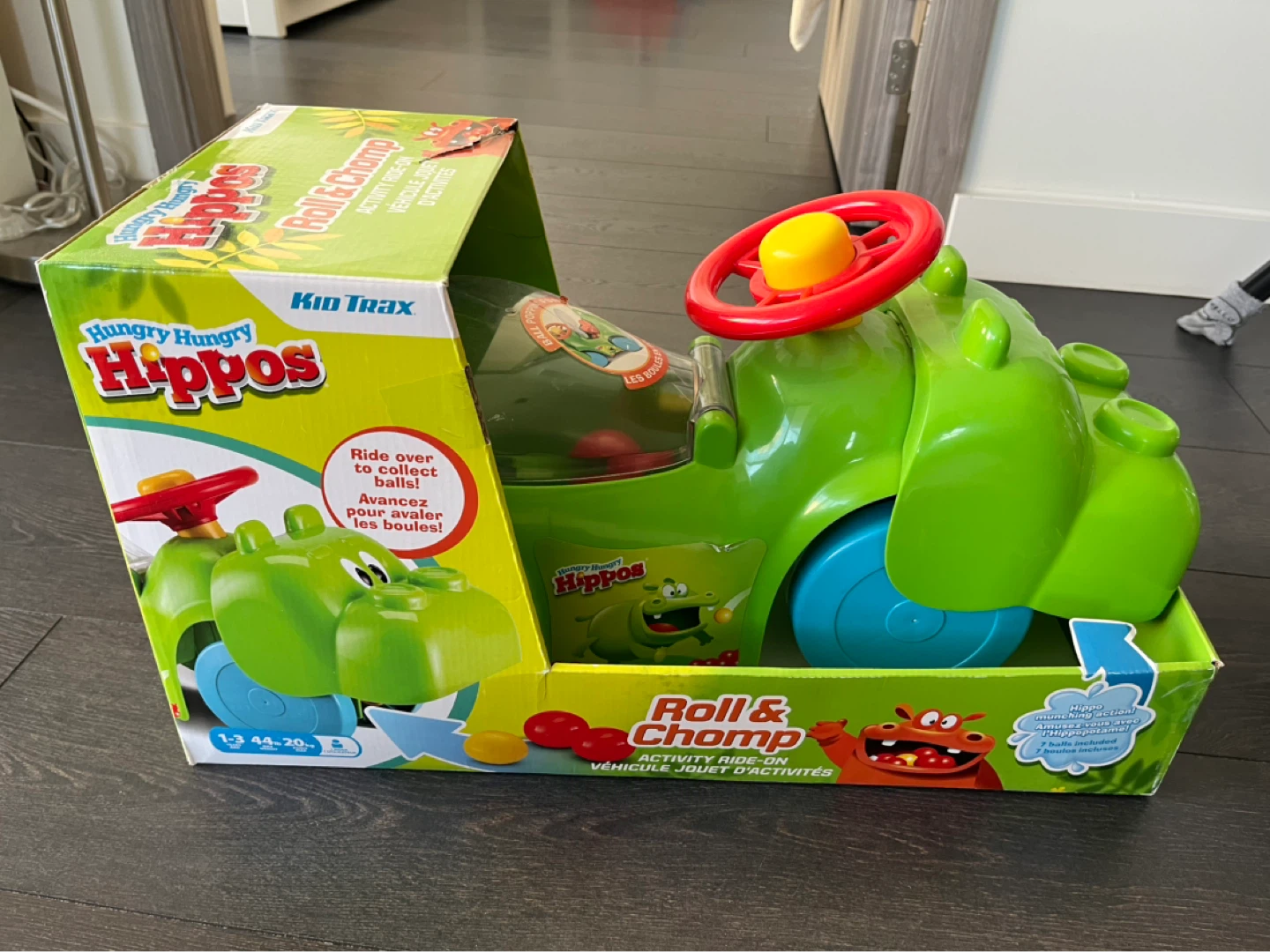 Hungry Hungry Hippos Roll & Chomp Activity Ride-On Toy - photo 3