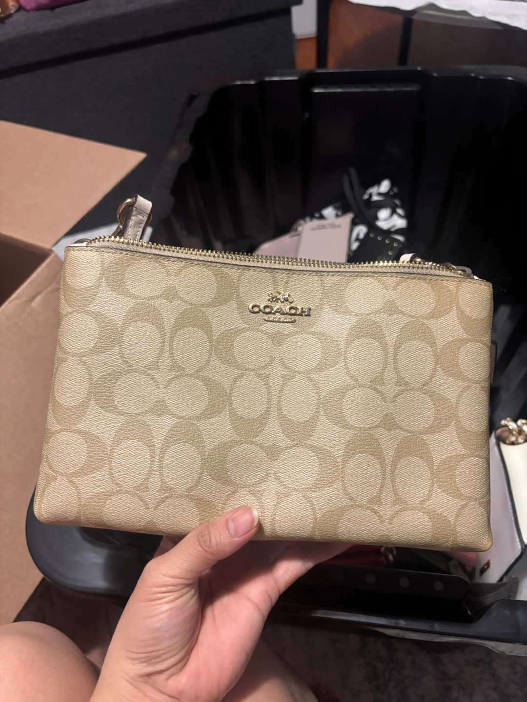 Coach Signature Canvas Sling Bag