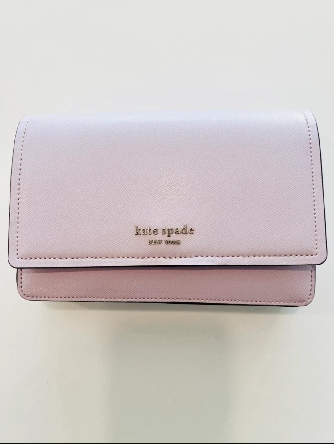 Kate Spade New York Lavender Saffiano Leather Chain Shoulder Bag