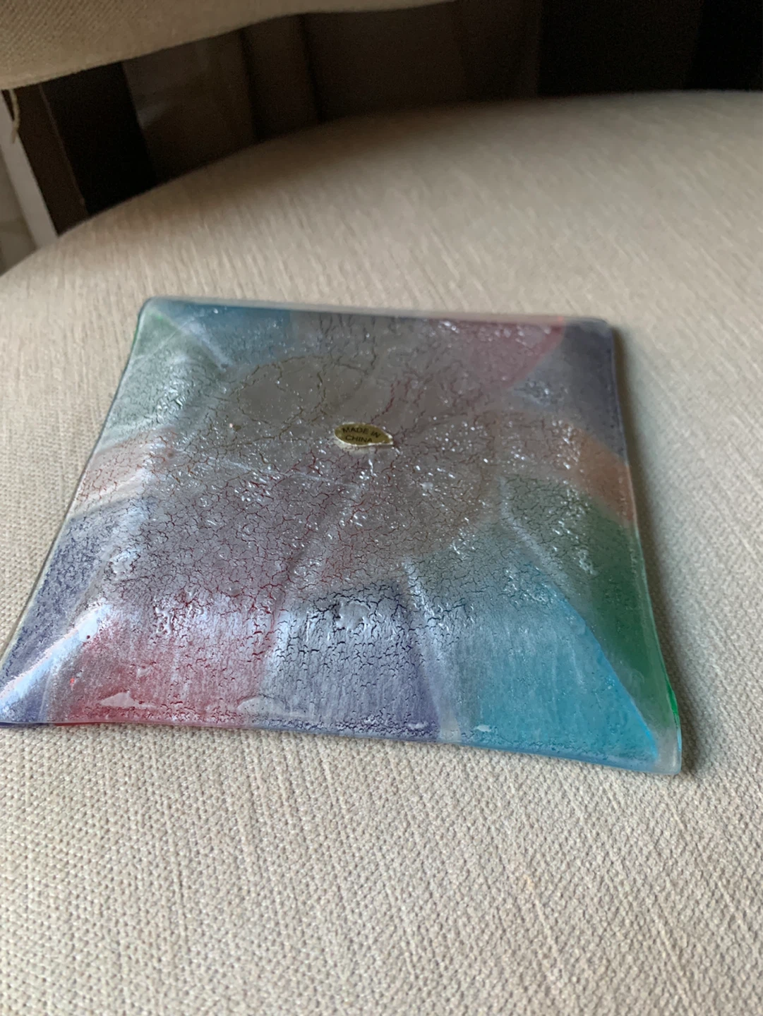 Handmade Stained Glass Decorative Dish - photo 2