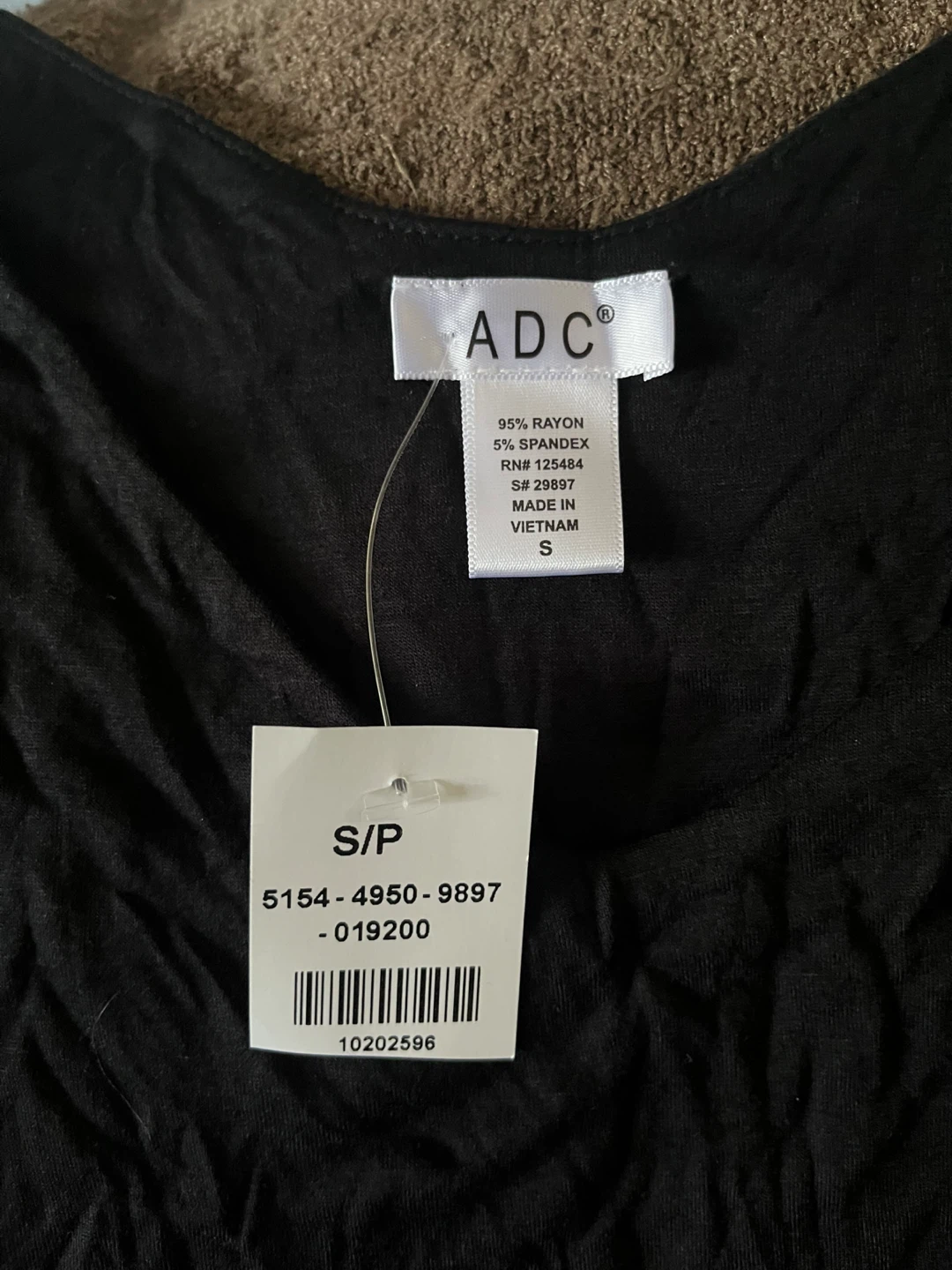 BNWT ADC Black Tank Top - Size S - photo 2