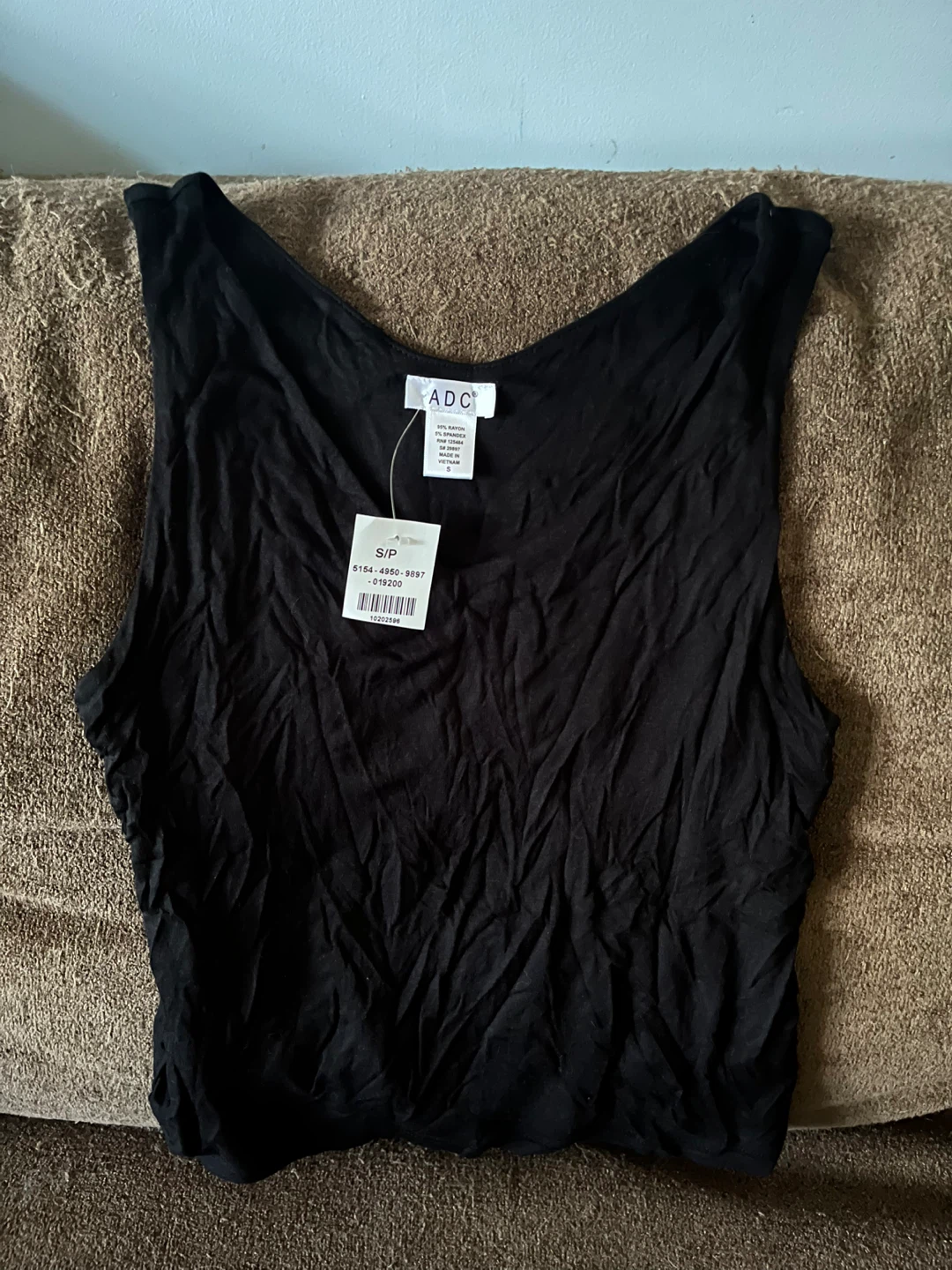 BNWT ADC Black Tank Top - Size S