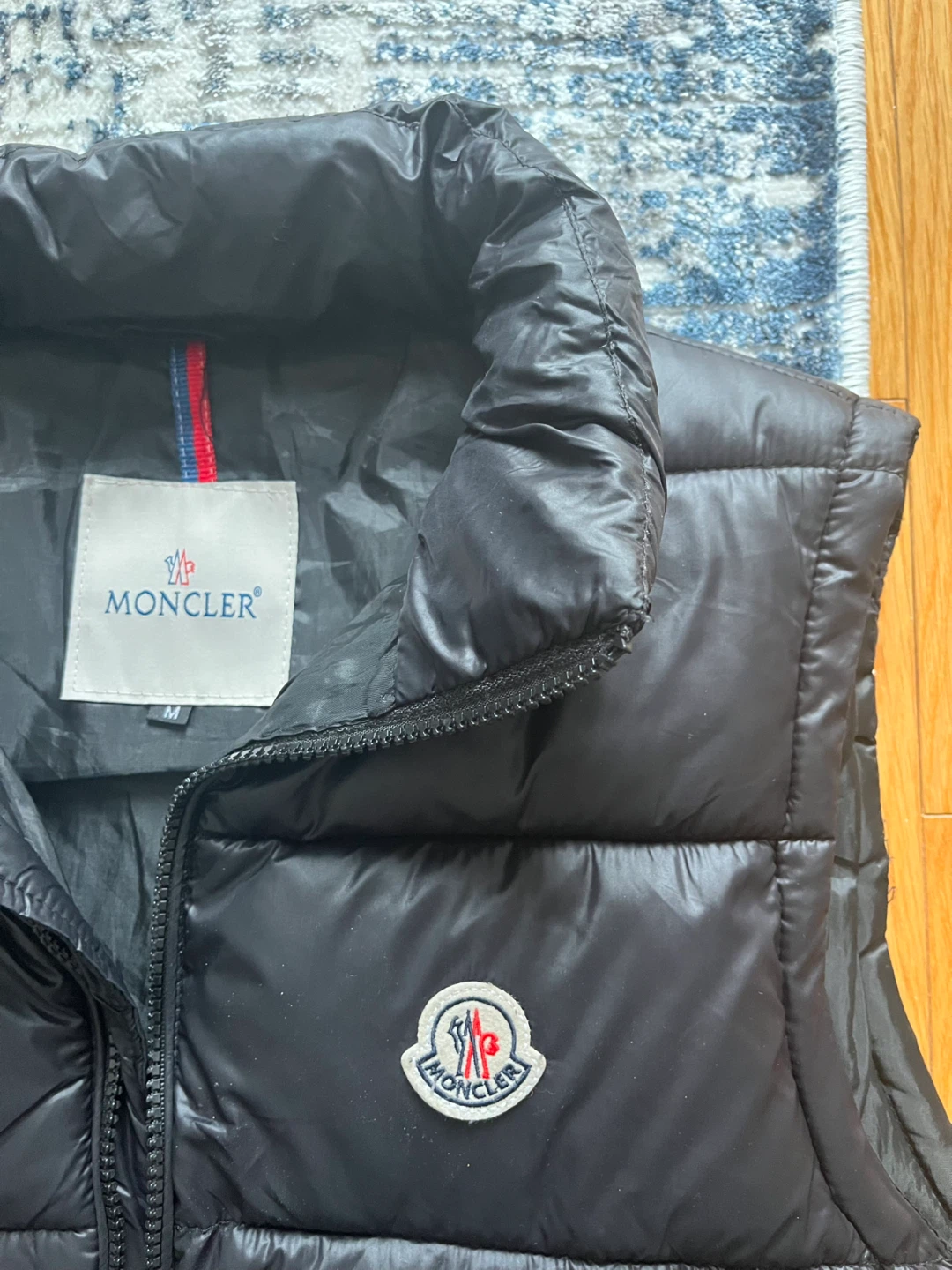 Moncler Black Puffer Vest Size M - photo 2