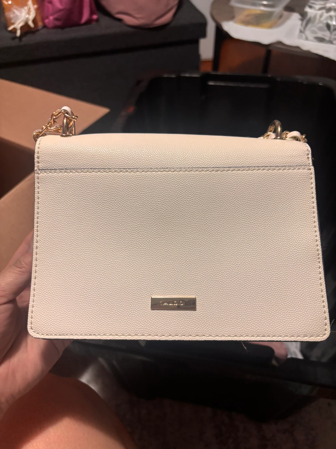 ALDO White Faux Leather Butterfly Crossbody Bag - photo 5
