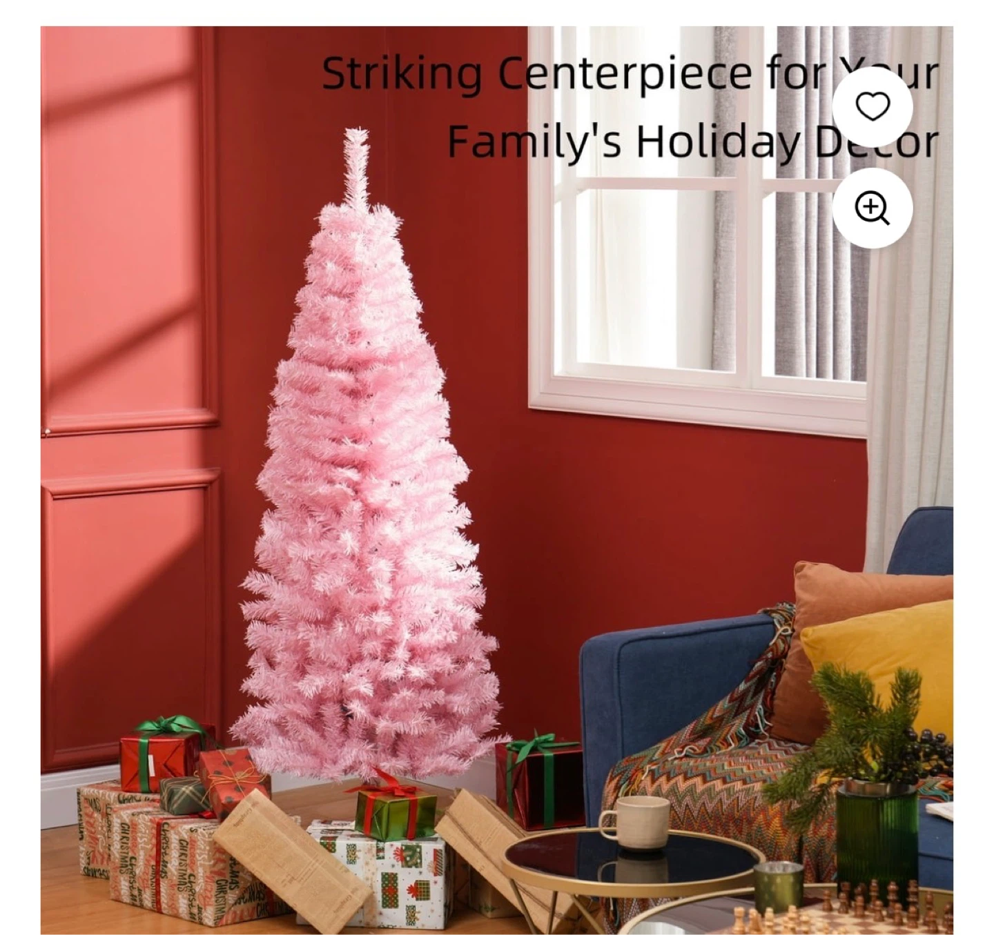 Pink Artificial Christmas Tree - 5ft - photo 4