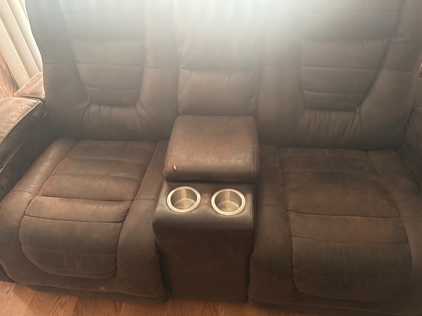 Brown Recliner with Cup Holders - photo 2