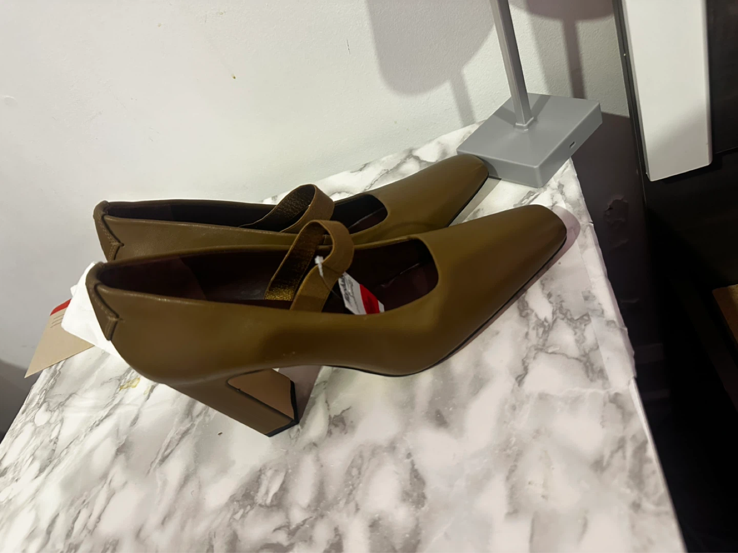 Sarto "Since 1990" Square Toe Block Heels - Brown - photo 3