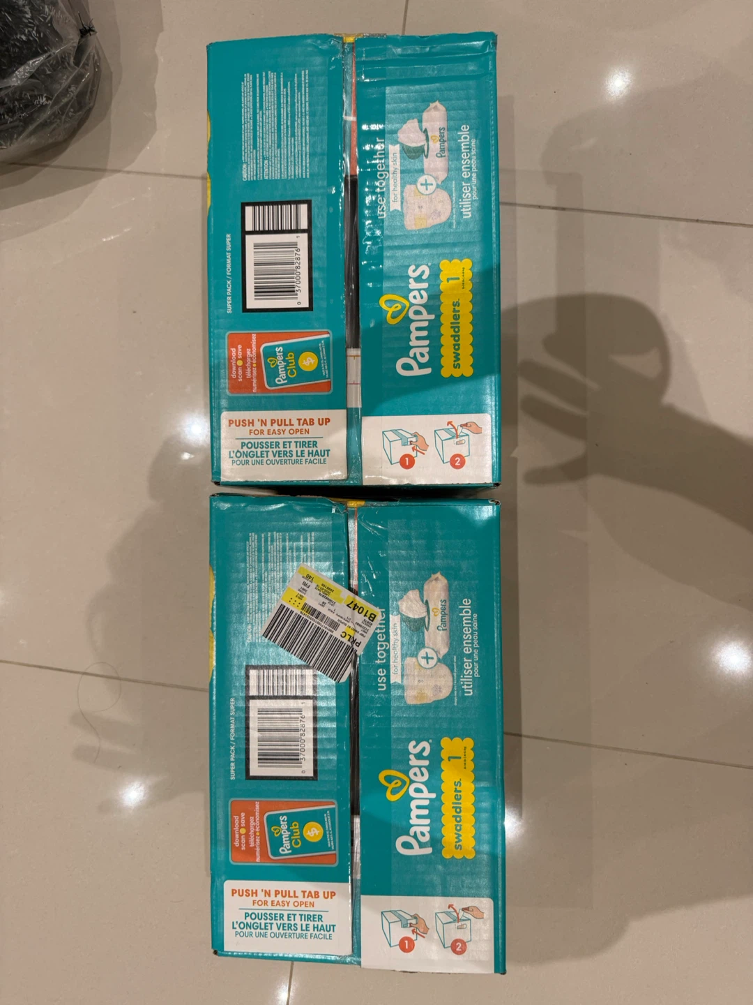 Pampers Swaddlers Diapers Size 1 - 192 Count (2 Boxes) - photo 2