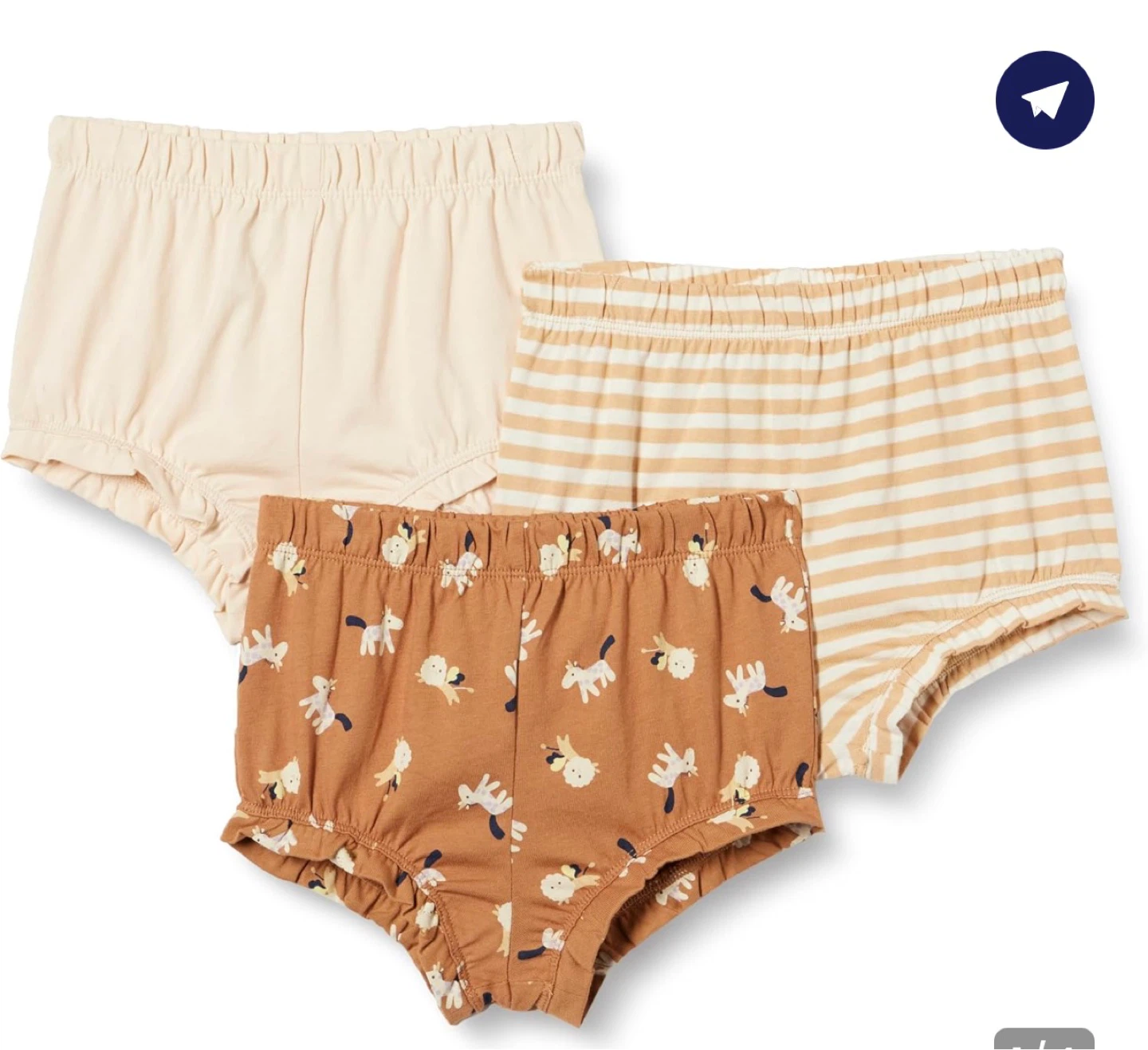 Amazon Essentials Baby Bloomers - 12 Months - Pack of 3 - photo 3