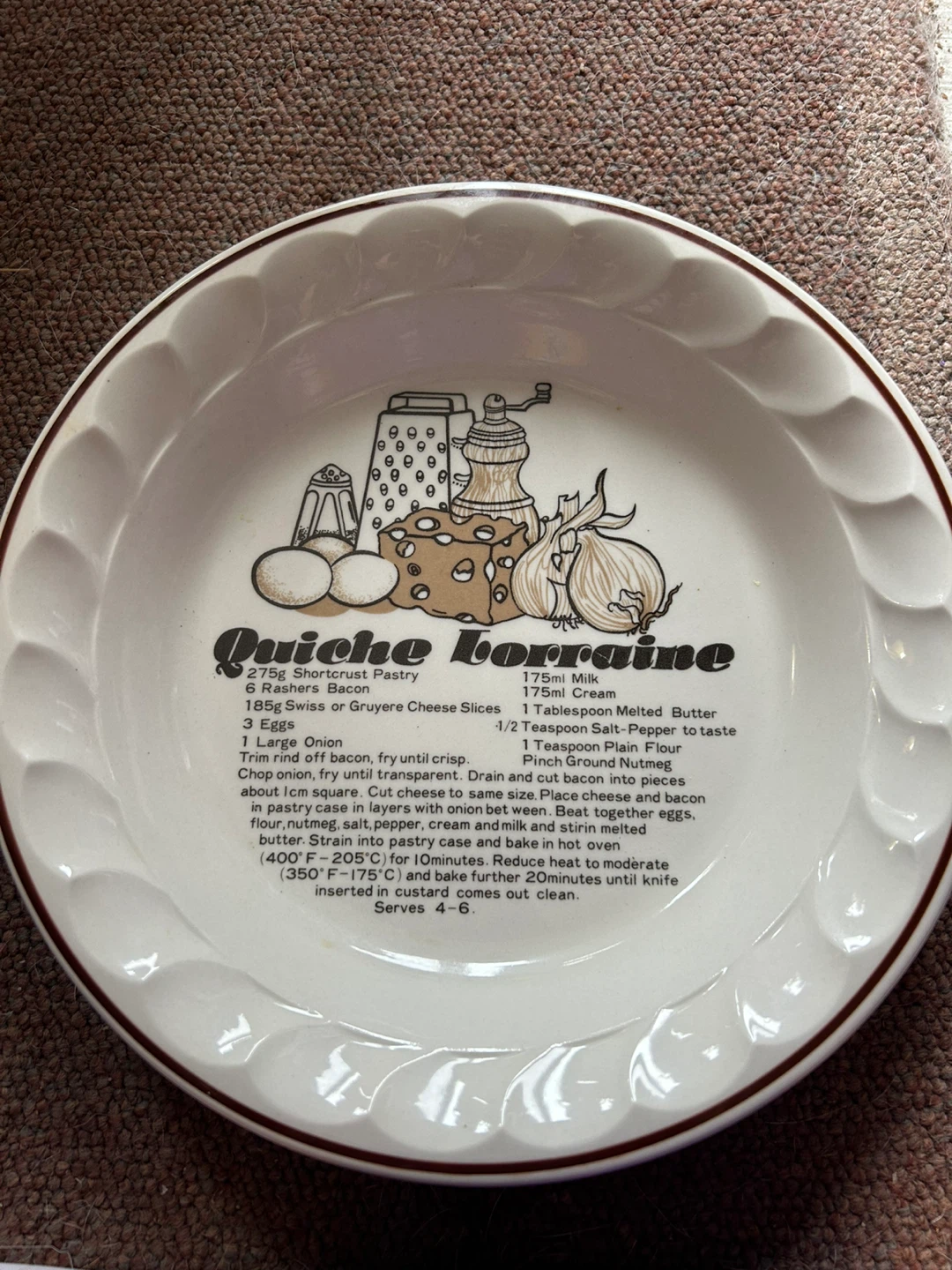 Quiche Lorraine Pie Plate