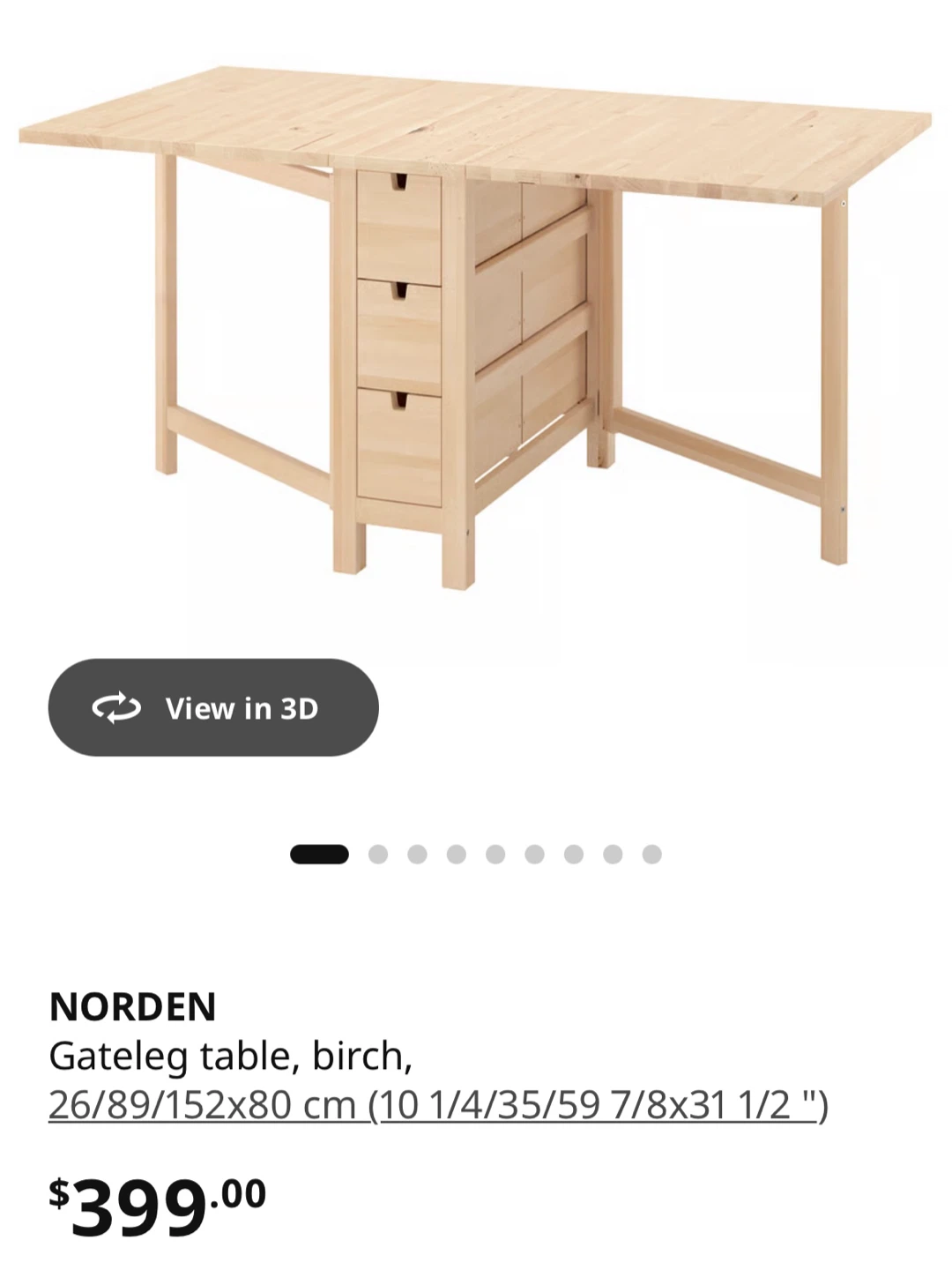 IKEA NORDEN Gateleg Table