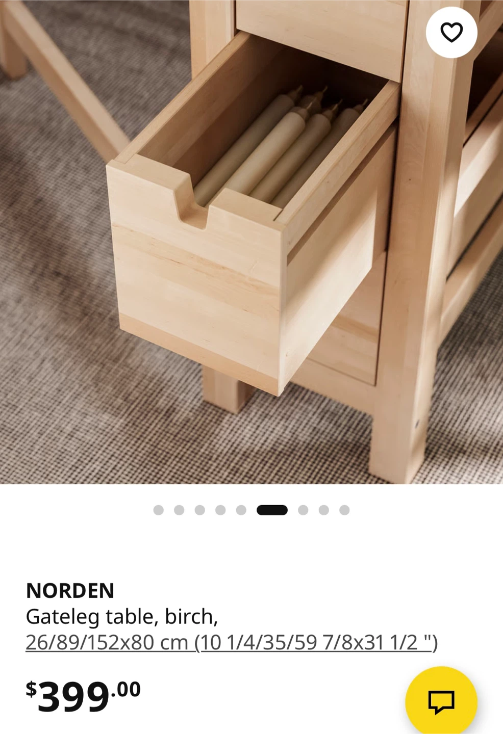 IKEA NORDEN Gateleg Table - photo 3