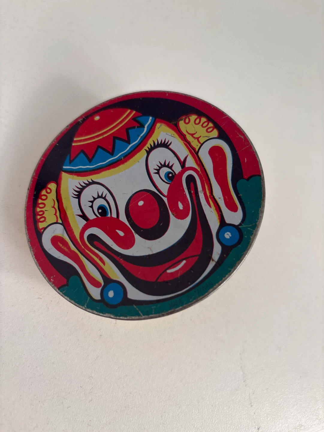 Vintage Clown Tin Noise Maker