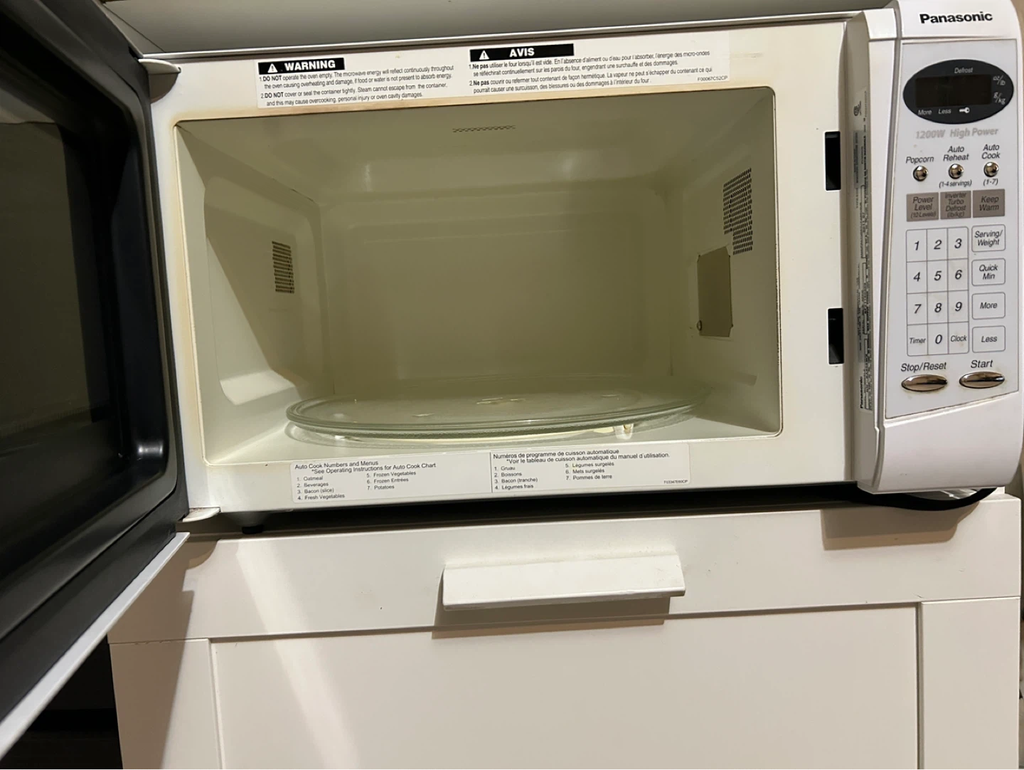 Panasonic 1200W High Power Inverter Microwave