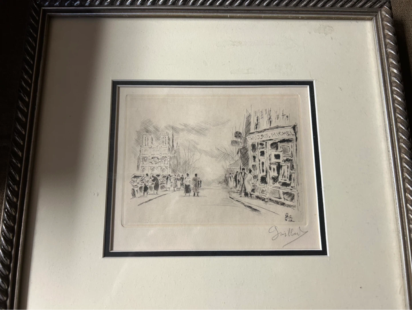 Paris French books decor signed artwork - photo 5