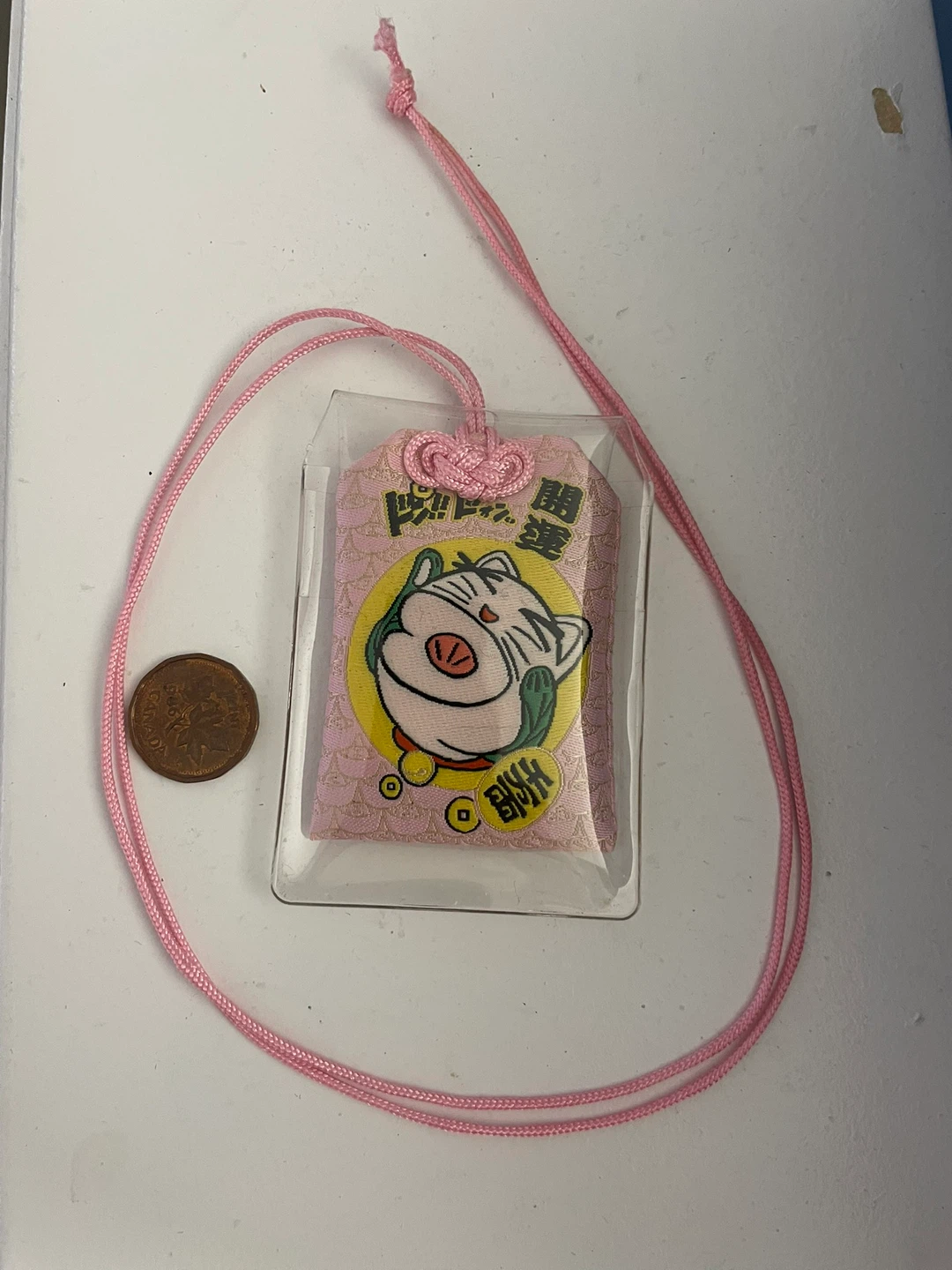 🆓 Pink Lucky cat Charm