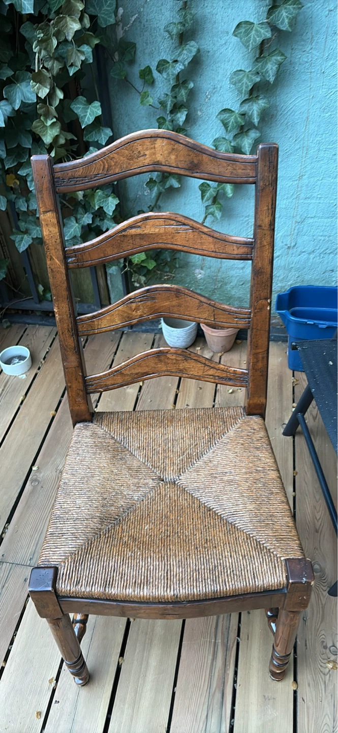 Ladder Back Chair with Rush Seat - photo 5