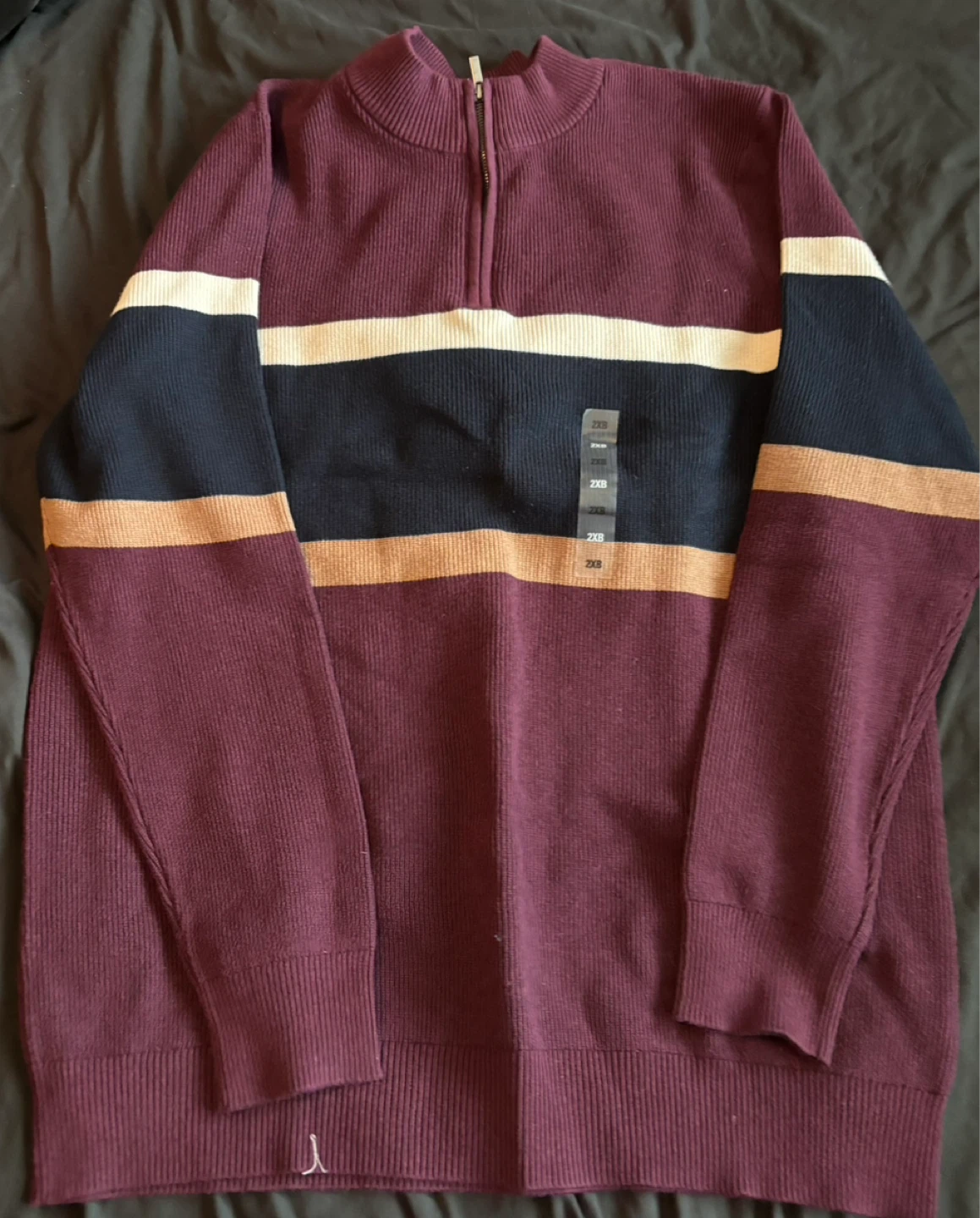 SONOMA Goods For Life Quarter-Zip Sweater - Burgundy - Size 2XB