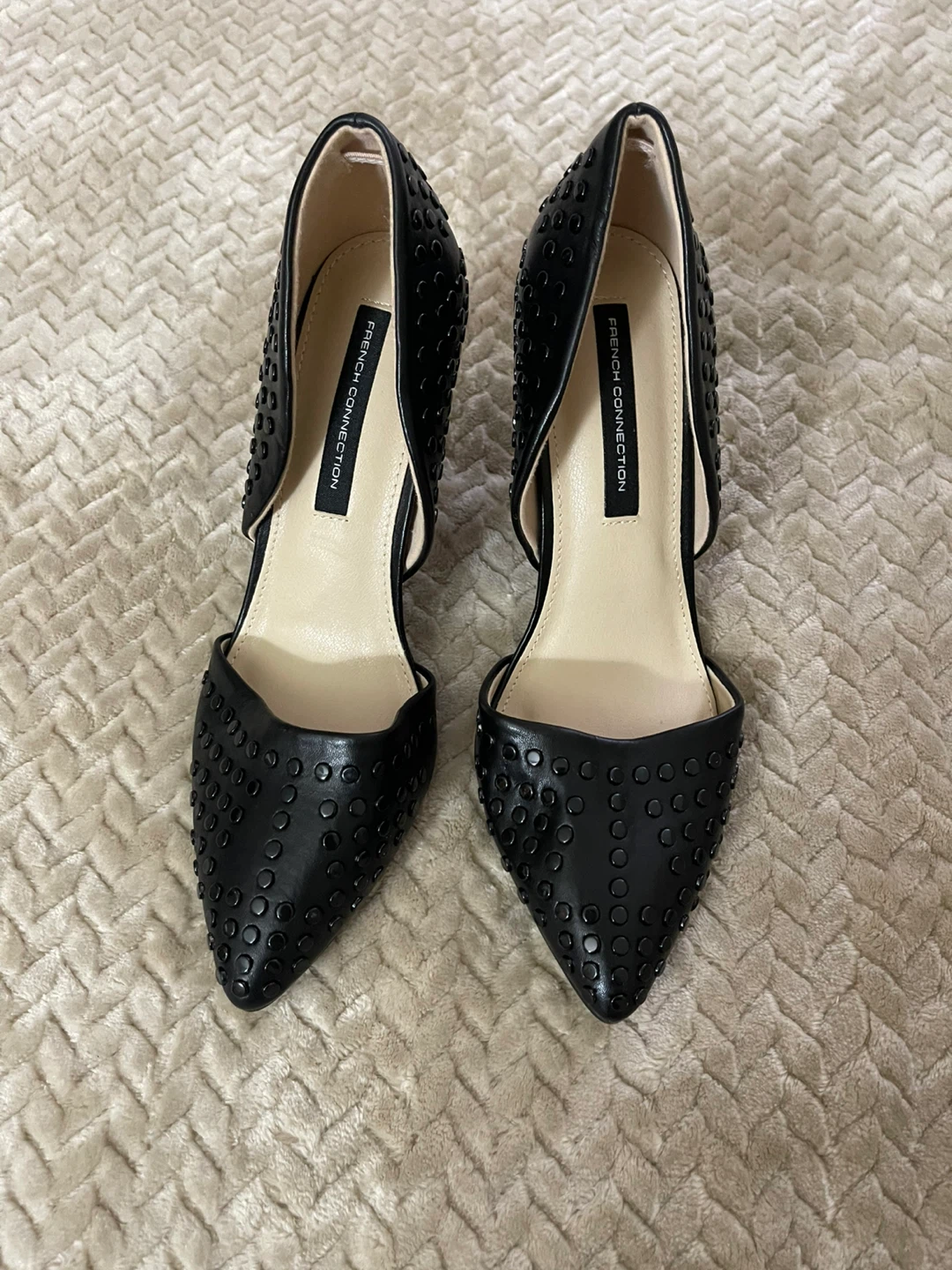 Black Studded Heels