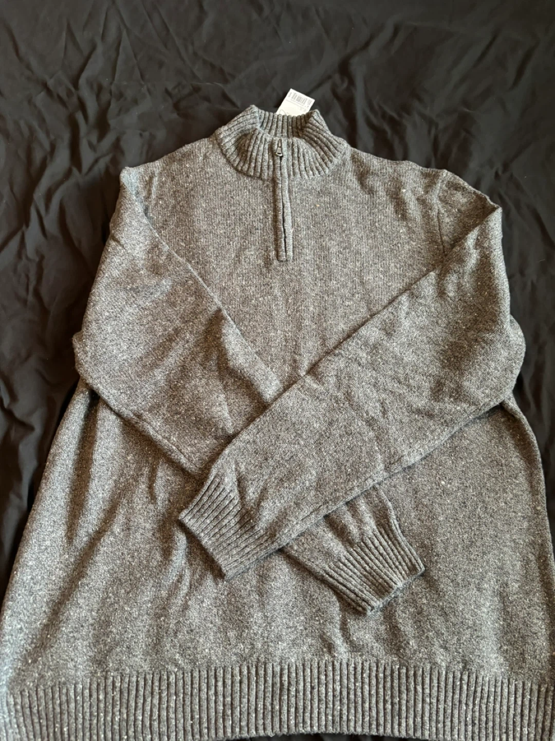 Sonoma Quarter-Zip Sweater 3XL Tall Grey