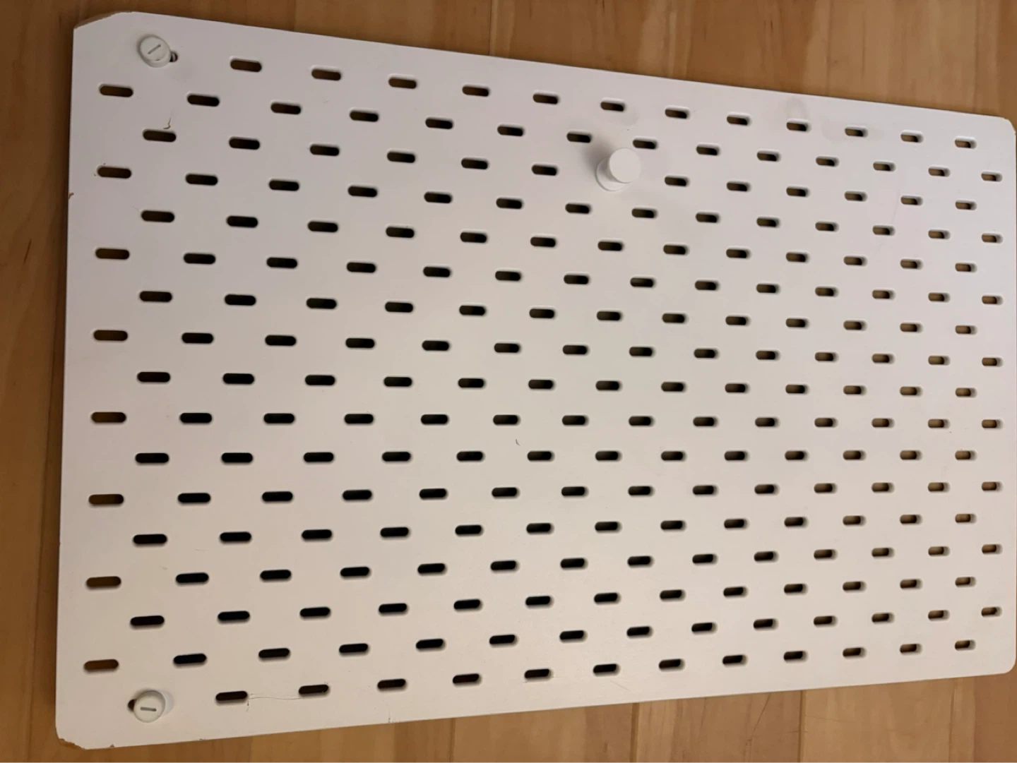White Pegboard Panels