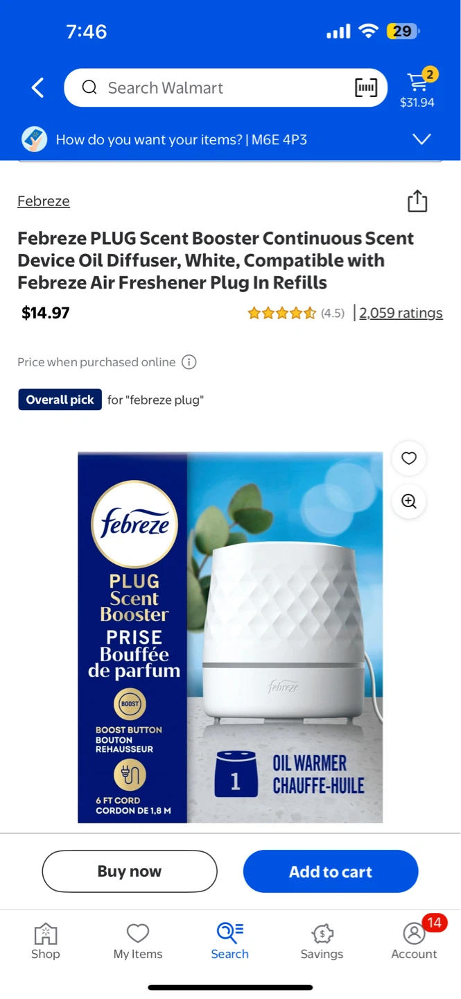 Febreze Plug Scent Booster - 50 Days Fresh - photo 2
