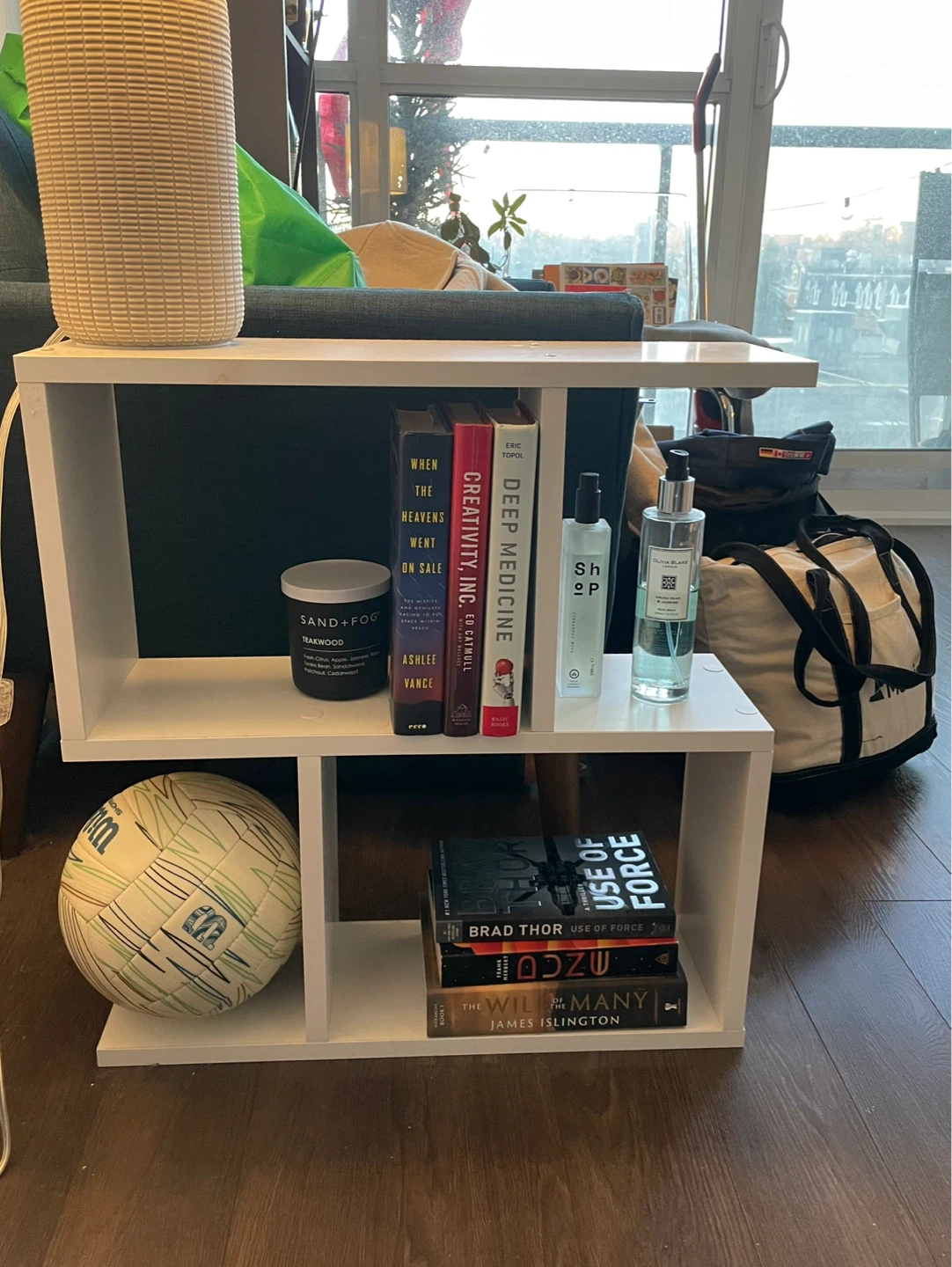 White End Table Bookshelf - photo 2